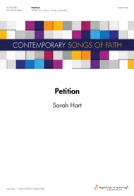 Petition SATB choral sheet music cover Thumbnail